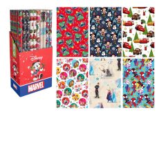 DISNEY - Licentie kerst cadeaupapier - 200 x 70 cm - 60 rollen