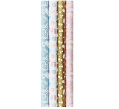Geboorte cadeaupapier - 200 x 70 cm - 52 rollen