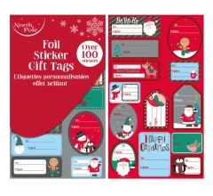 Kerst Naamstickers Naam etiketten - Folie Etiketten - Kerst - 12 Stuks