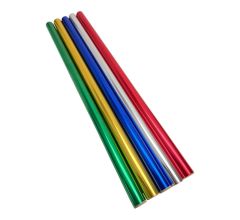 Metallic cadeaupapier - Uni kleuren inpakpapier voor Kerst - 150 x 70 cm - 5 rollen