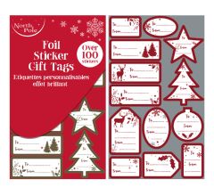 Kerst Naamstickers Naam etiketten - Folie Etiketten - Kerst - 12 stuks