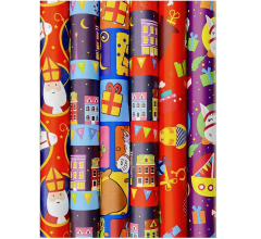 Sinterklaaspapier - 300 x 70 cm - 60 rollen