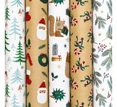 Winter Fun cadeaupapier - 200 x 70 cm - 50 rollen